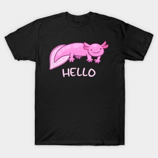 Hello Funny Axolotl T-Shirt